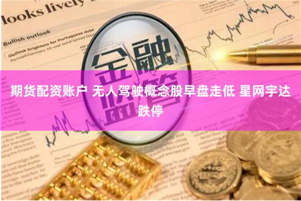 期货配资账户 无人驾驶概念股早盘走低 星网宇达跌停