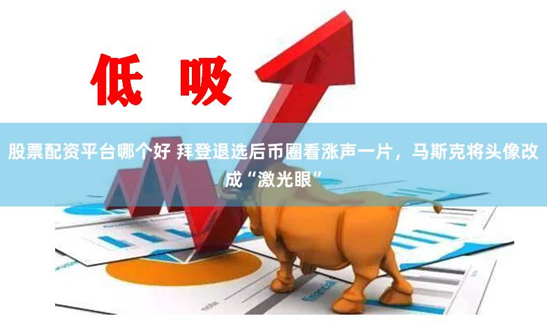股票配资平台哪个好 拜登退选后币圈看涨声一片，马斯克将头像改成“激光眼”