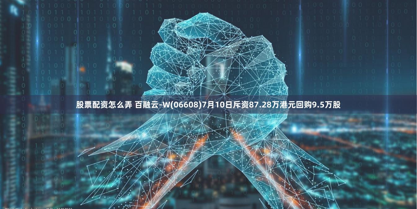 股票配资怎么弄 百融云-W(06608)7月10日斥资87.28万港元回购9.5万股