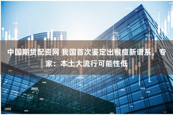 中国期货配资网 我国首次鉴定出猴痘新谱系，专家：本土大流行可能性低